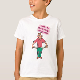 Camiseta Obrigados para a recessão, Sr. Powell