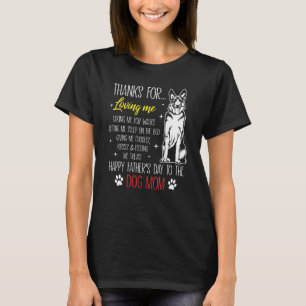Camiseta Obrigados Para Me Amar Feliz Dia de os pais Cachor