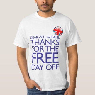 Camiseta Obrigados para o dia livre