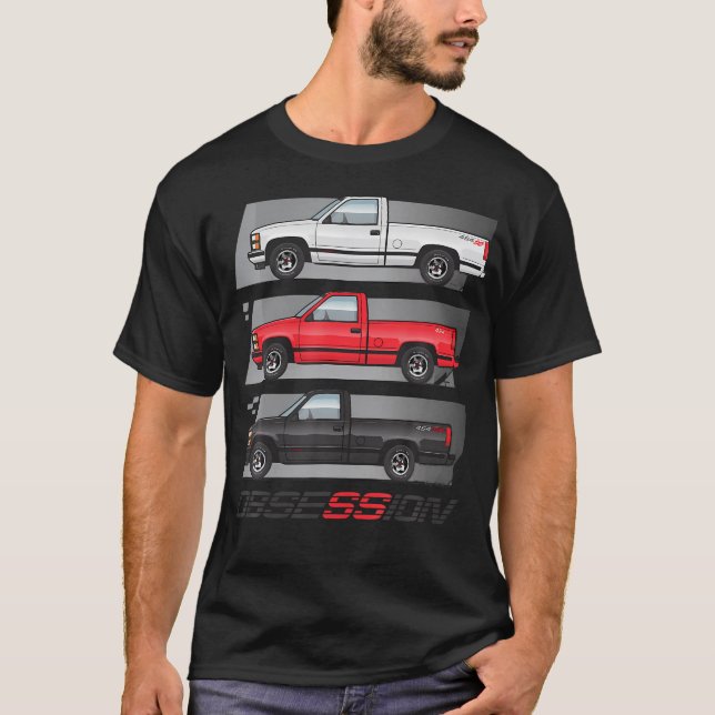 Camiseta Obs Chevys Dually Truck 454Ss Life (Frente)