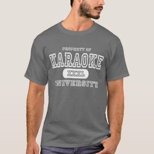 Camiseta Obscuridade da universidade do karaoke