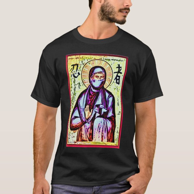 Camiseta Obscuridade de Ninja do santo (Frente)