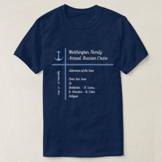 Camiseta Obscuridade do cruzeiro do grupo da âncora do