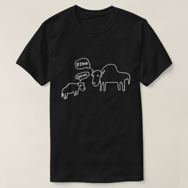 Camiseta Obscuridade do t-shirt do bisonte (Frente do Design)