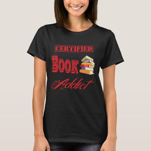 Camiseta Obscuridade do viciado do livro (Frente)