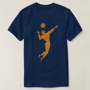 Camiseta Obscuridade engraçada da chalaça do voleibol