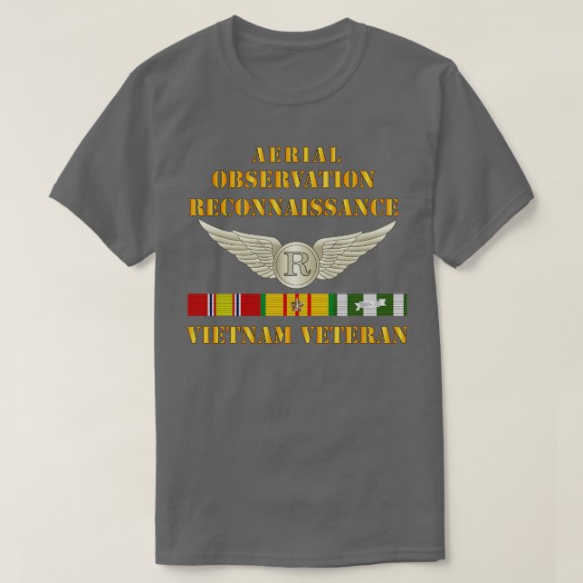 Camiseta Observação aérea Especialista no Vietname (Frente do Design)