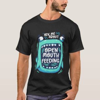 Camiseta Observação de Baleias Pergunte-me Sobre Alimentaçã