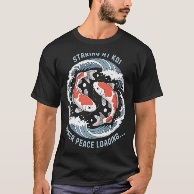 Camiseta Observação de Koi – Desbloqueando o Modo Zen (Frente)