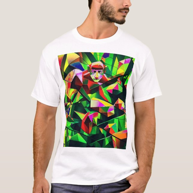 Camiseta Observação de macacos (Frente)