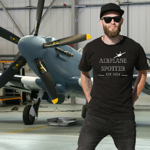 Camiseta Observador de Aviões,presentes para homens anivers