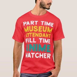 Camiseta Observador de Tempo de Cheio do Atendedor do Museu
