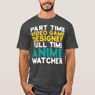 Camiseta Observador de Tempo de Cheio do Designer de Vídeo