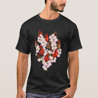 Camiseta Observadores de pássaros do Cardeal Vermelho