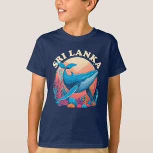 Camiseta Observância de baleias azuis no Sri Lanka