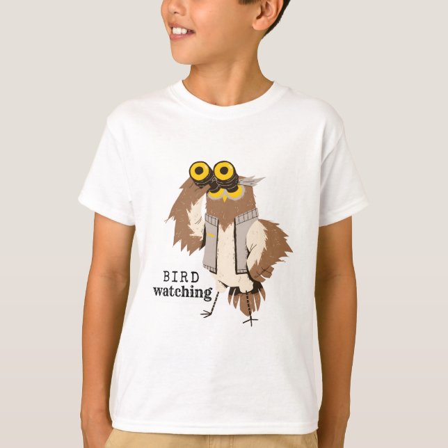 Camiseta Observando coruja (Frente)