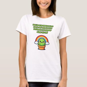 Camiseta Observando Pacientemente Meus Amigos Verdes Prospe