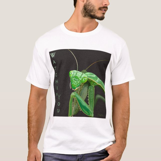 Camiseta Observando você - Versão Verde (Frente)