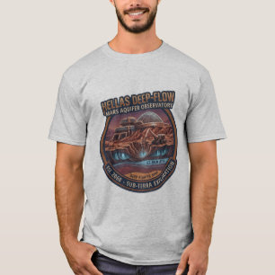 Camiseta Observatório de Aquífero de Hellas Deep-Flow em Ma