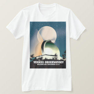 Camiseta Observatório de Yerkes Williams Bay, Wisconsin, E