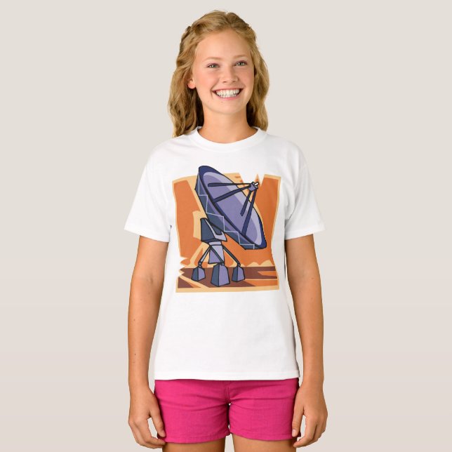 Camiseta Observatório Espacial de Radiotelescópio (Frente Completa)