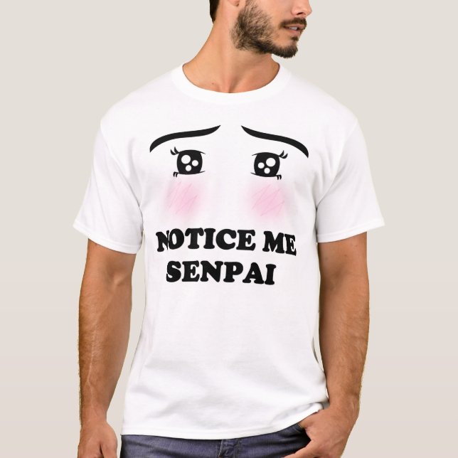 Camiseta Observe-me menina de cora Kawaii Manga do Anime de (Frente)
