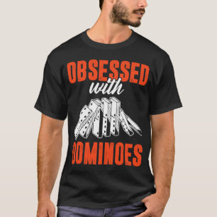 Camiseta Obsessão de entusiastas de Domino com dominó