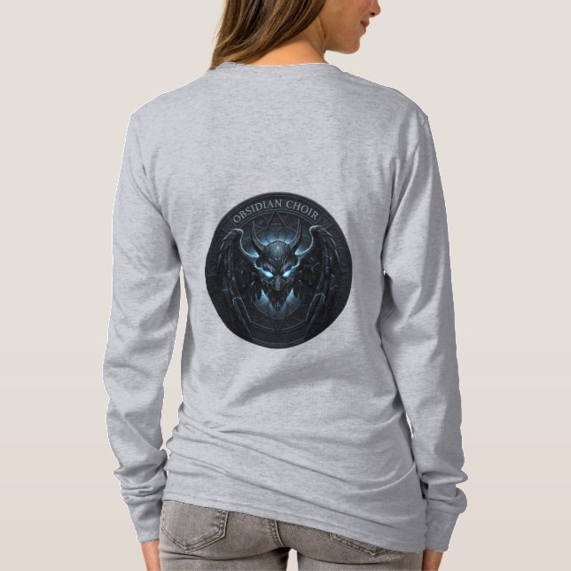 Camiseta Obsidiana Choir Skull Warrior Long Sleeve Shirt (Verso)