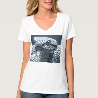 Camiseta Obsidiana Preta e Víbora de Diamante