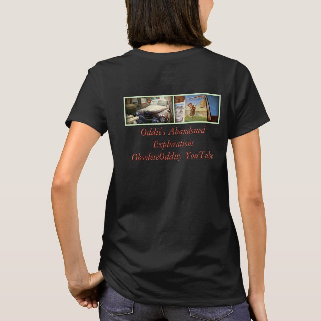 Camiseta ObsoleteOddity abandonou explorações - parte (Verso)