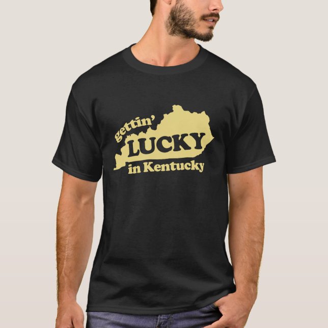 Camiseta obtenção afortunado em kentucky (Frente)