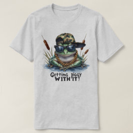 Camiseta Obtendo Jiggy Engraçada Citação Gráfica de Toad
