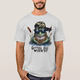 Camiseta Obtendo Jiggy Engraçada Citação Gráfica de Toad