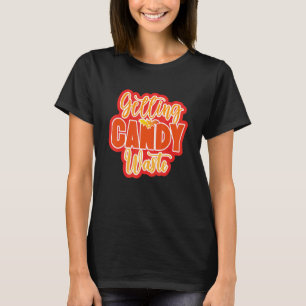 Camiseta Obtendo o doce no Dia das Bruxas Desperdidas