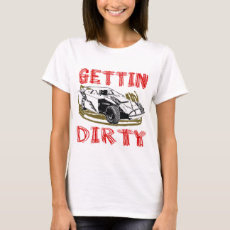 Camiseta Obtendo sujeira suja a competência alterada