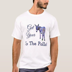 Camiseta Obtenha a seu Buttto as votações, voto político
