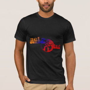 Camiseta Obtenha abaixo do T colorido funky do clubbing de