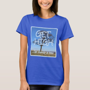 Camiseta Obtenha alto vão escalada um arborist da árvore