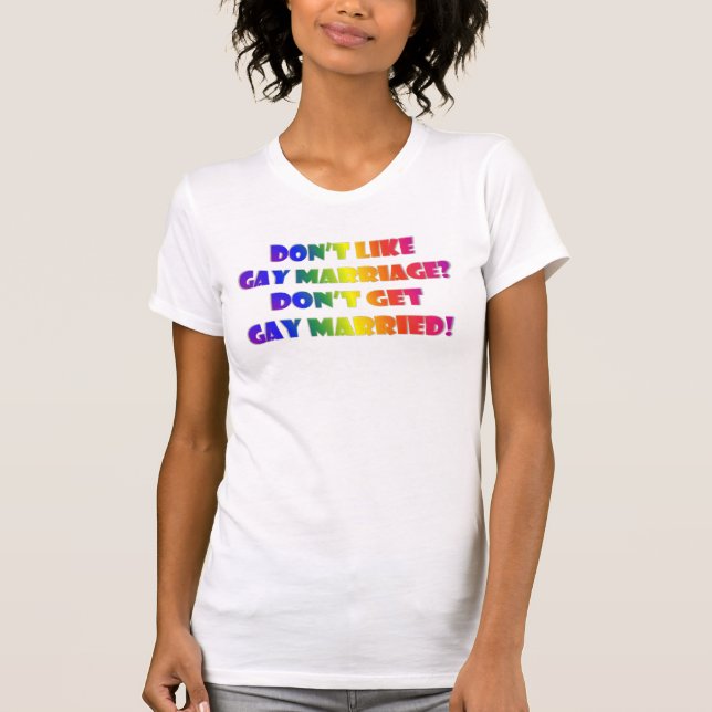 Camiseta Obtenha de luxe casado gay (Frente)