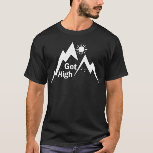 Camiseta Obtenha design de camping engraçado elevado vintag