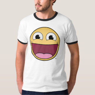 Camiseta Obtenha feliz! T-shirt da campainha dos homens
