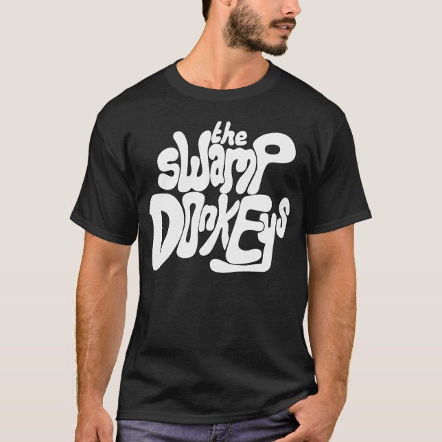 Camiseta Obtenha inundado - design novo (o logotipo branco) (Frente)