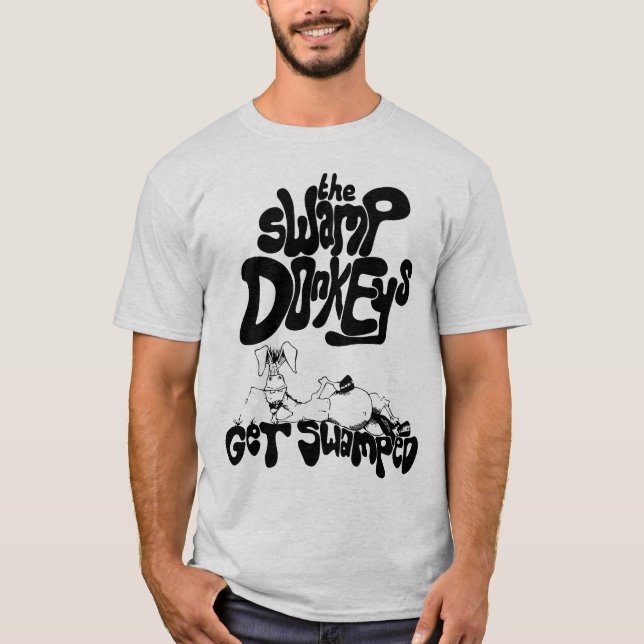 Camiseta Obtenha inundado - original (o logotipo preto) (Frente)