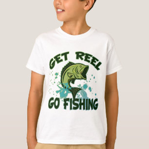 Camiseta Obtenha o carretel vão pescar