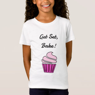 Camiseta Obtenha o cupcake do rosa do assar do grupo