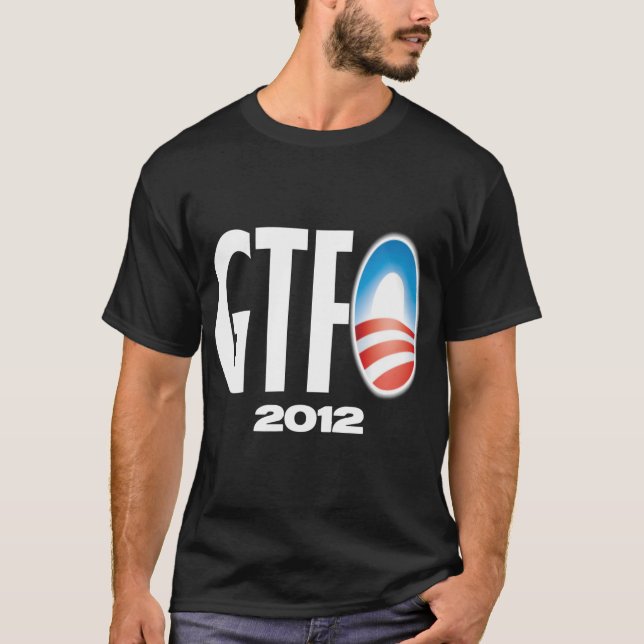Camiseta Obtenha o F#@& para fora 2012 - anti Obama (Frente)