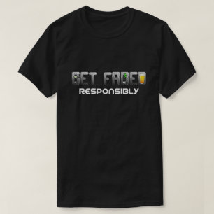 Camiseta Obtenha o t-shirt responsàvel desvanecido