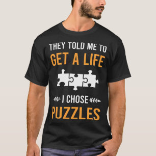 Camiseta Obtenha Quebra-cabeça De Vida