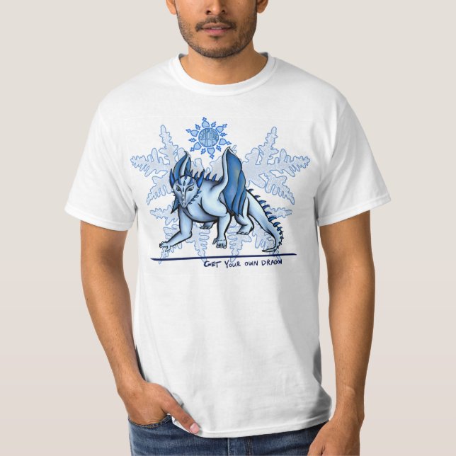Camiseta Obtenha seu próprio t-shirt do gelo da safira do ~ (Frente)
