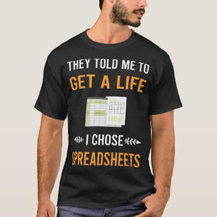 Camiseta Obtenha Uma Planilha de Vida Planilhas